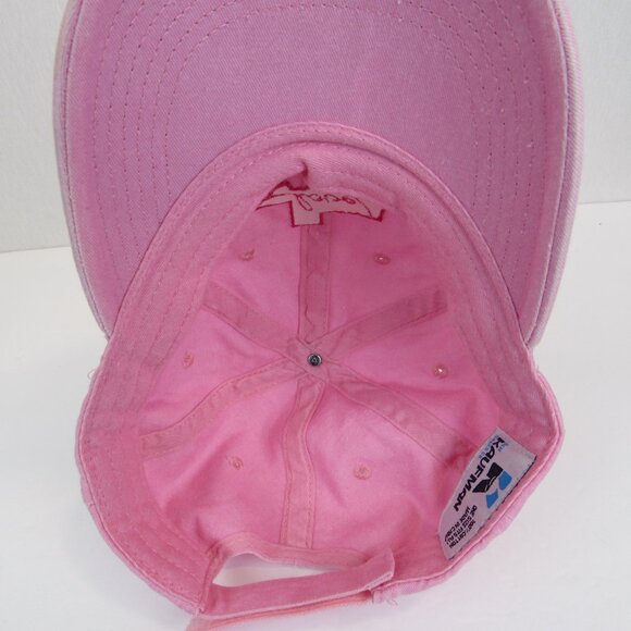 Texas Love Cap Pink Embroidered Women's Adjustable One Size Ben Kaufman - Picture 9 of 10